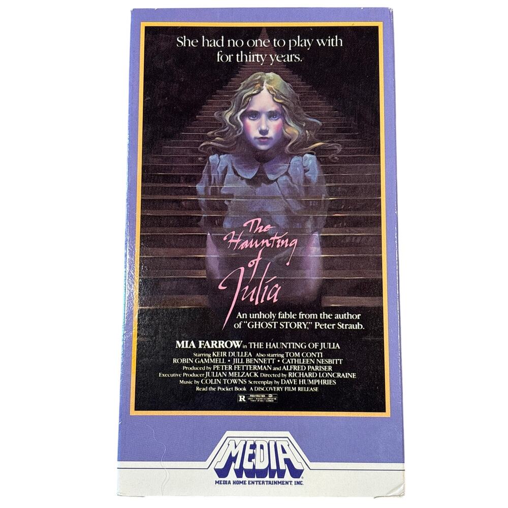 The Haunting of Julia 1977 VHS 1981 MEDIA Release Mia Farrow promo screener EX